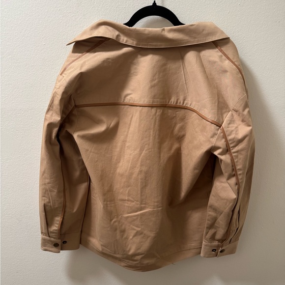 Women's Tan Utility Jacket - Picture 6 of 6
